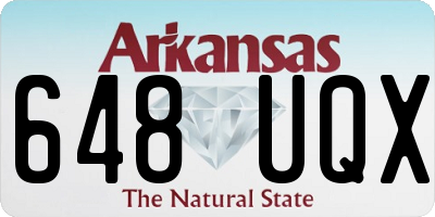 AR license plate 648UQX