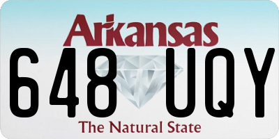 AR license plate 648UQY
