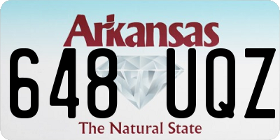 AR license plate 648UQZ