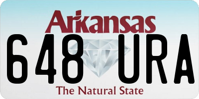 AR license plate 648URA