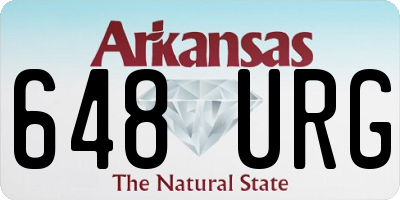 AR license plate 648URG