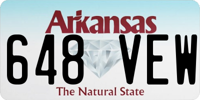 AR license plate 648VEW