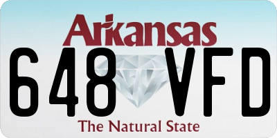 AR license plate 648VFD