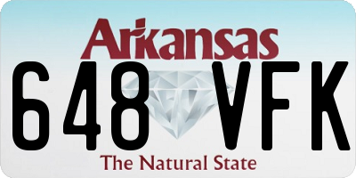AR license plate 648VFK