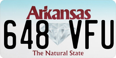 AR license plate 648VFU