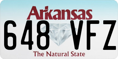 AR license plate 648VFZ
