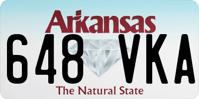 AR license plate 648VKA