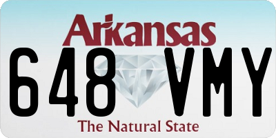 AR license plate 648VMY