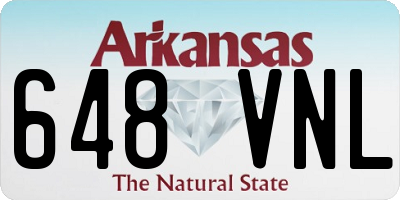 AR license plate 648VNL