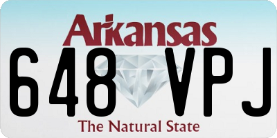 AR license plate 648VPJ