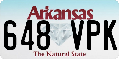 AR license plate 648VPK