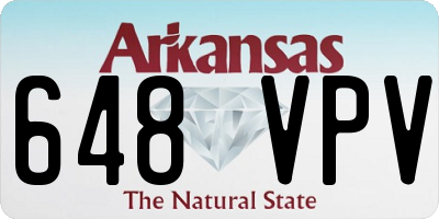 AR license plate 648VPV