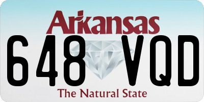 AR license plate 648VQD