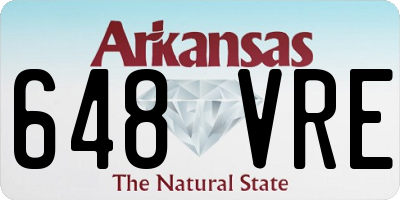 AR license plate 648VRE