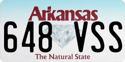 AR license plate 648VSS