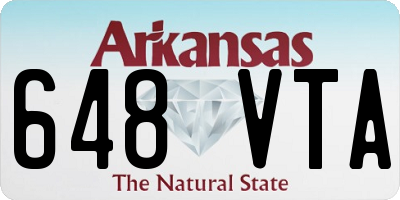 AR license plate 648VTA