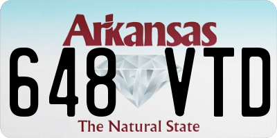 AR license plate 648VTD