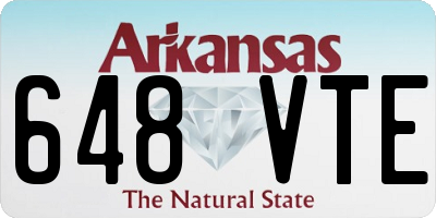 AR license plate 648VTE