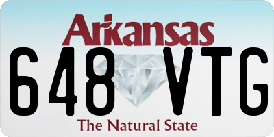 AR license plate 648VTG