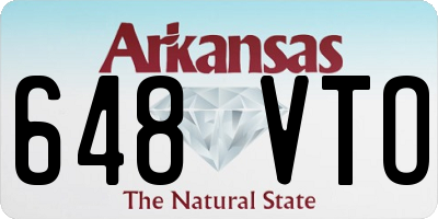 AR license plate 648VTO