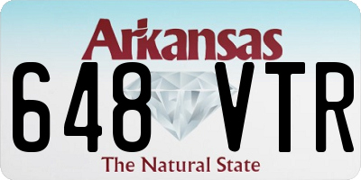 AR license plate 648VTR