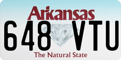 AR license plate 648VTU