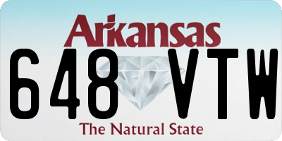 AR license plate 648VTW