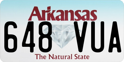 AR license plate 648VUA