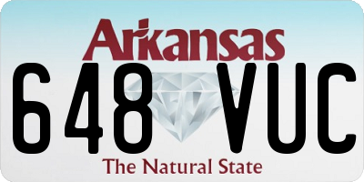 AR license plate 648VUC