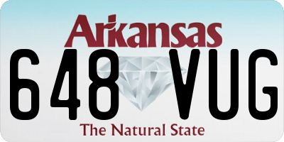 AR license plate 648VUG