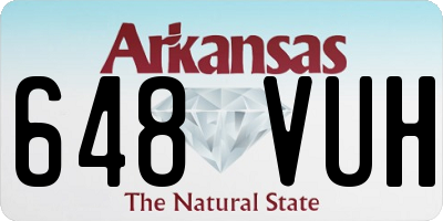 AR license plate 648VUH