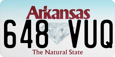 AR license plate 648VUQ