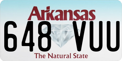 AR license plate 648VUU