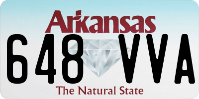 AR license plate 648VVA