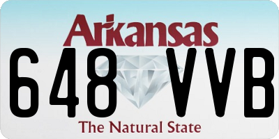 AR license plate 648VVB