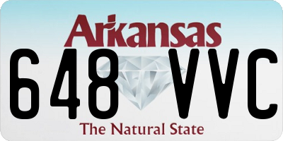 AR license plate 648VVC