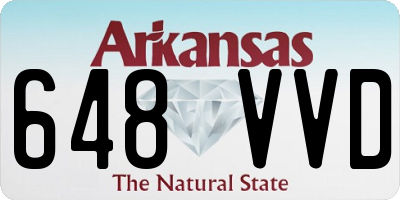 AR license plate 648VVD