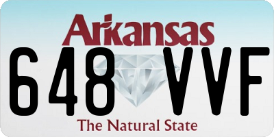 AR license plate 648VVF