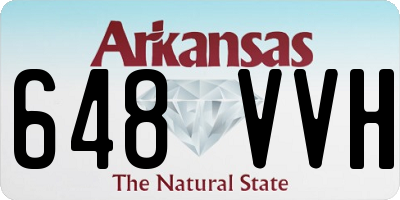 AR license plate 648VVH