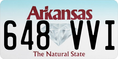 AR license plate 648VVI