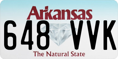 AR license plate 648VVK