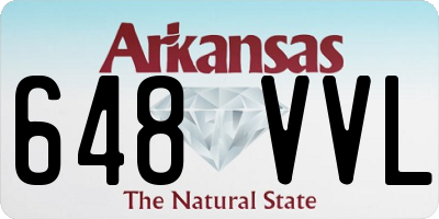 AR license plate 648VVL