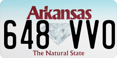 AR license plate 648VVO