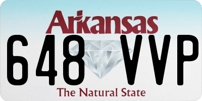 AR license plate 648VVP