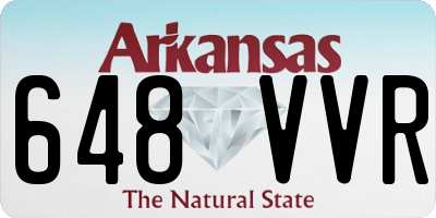AR license plate 648VVR