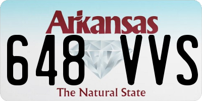 AR license plate 648VVS