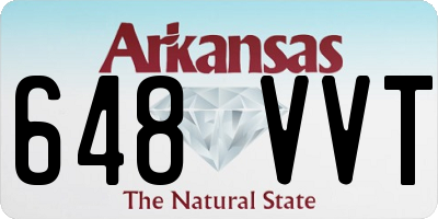 AR license plate 648VVT