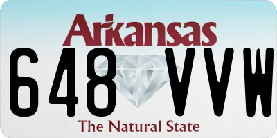 AR license plate 648VVW