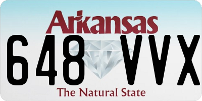 AR license plate 648VVX