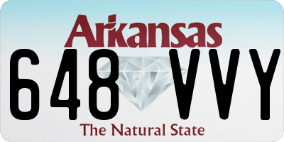 AR license plate 648VVY